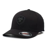 Ariat Logo Flexfit Shield pour Homme, Noir, Taille L