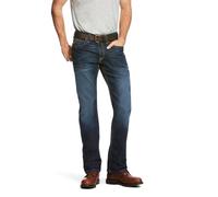 Ariat Men's M4 Rebar Low Rise Boot Cut Stretch Jean, Maritime Edge, 33X30