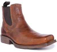 ARIAT Midtown Rambler Hommes Bout Carré Bottes Chelsea en Marron Taille 7 - 12