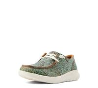 ARIAT Mocassins Hilo Chaussures pour femme, Vintage Turq Floral Embossage, 38.5 EU