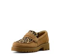 Ariat Mocassins Stratford à Crampons pour Femme, Suède Camel, 40 EU