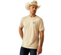 Ariat Natural Bronc Riding Heritage T-Shirt, Naturel, Taille S