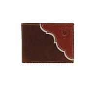 ARIAT Portefeuille à deux volets avec logo bouclier en relief pour homme A3547908