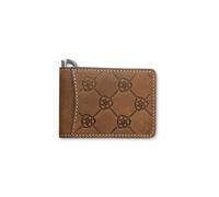 ARIAT Portefeuille en cuir avec pince à billets en relief pour homme