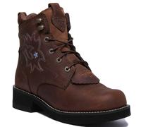 Ariat Probaby Lacer Femmes Bottes en cuir pleine fleur à lacets En marron (41.5 ; Marron)