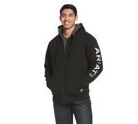 ARIAT Pull à capuche toutes saisons Full Zip Rebar All-Weather avec revêtement hydrofuge