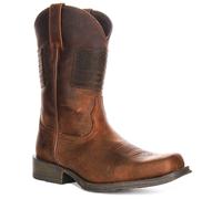 ARIAT Rambler Patriote Cuir Vieilli Ouest Bottes Hommes en Marron 7 - 12