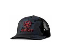 ARIAT Richardson 112 Casquette de camionneur pour homme avec logo brodé 3D rouge, bleu marine, Taille unique