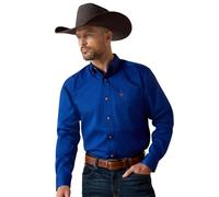 ARIAT Solid Twill Classic Fit Shirt - Men's Long Sleeve Western Button-Down