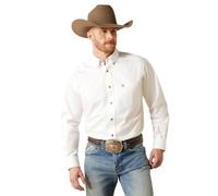 Ariat Solid Twill Classic Fit Shirt - Men's Long Sleeve Western Button-Down