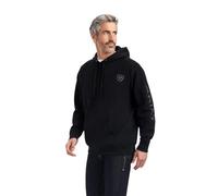 ARIAT Sweat à Capuche avec Logo pour Homme, Noir, Taille L, Noir, Large Haut