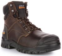 ARIAT Treadfast Imperméable Bout en Acier Lacet Travail Hommes Bottes Foncé Brun