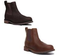 ARIAT Wexford H2O à Enfiler Cuir Chelsea Bottes Hommes en Kaki UK 7 - 12