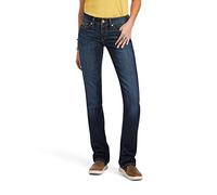 ARIAT Women's R.E.A.L. Mid Rise Octavia Straight Jean, Burbank, 28 Long