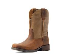 ARIAT Rambler En Bout Carré Cow-Boy Bottes Cuir Fauve Marron Taille UK 3 - 8