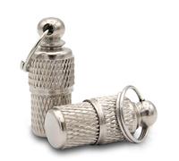 Aribari 2 x pendentifs Porte-adresse pour Petits Chiens et Chats - Tube d´identité - idéal pour Petits Chiens et pour Chats - Convient à d'autres Petits Animaux