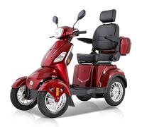 ARIBECA Hygieia A7 4 roues senior mobility scooter, scooter électrique pour terrasse rough, avec stockage sous siège, tête avant et lumière de freinage arrière. Comes fully assembled and ready to use.