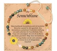 Aribliseza Bracelet pour Fille, Cadeau pour Filles 10-14 Ans, Bracelet Tournesol pour Femmes, Symbole de Positivité, Force & Amour, Idéal pour Anniversaire, Noël ou Cadeaux de Remerciement