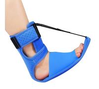 Aribliseza Orthèse de Nuit pour Fasciite Plantaire, 1 Paire de Bande de Pied Bleue avec Sangles Réglables, Soutien pour Épine Calcanéenne et Aponévrose Plantaire, Utilisation Jour et Nuit