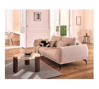 Arica - canapé droit 2 places en tissu texturé - Beige