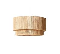 ARICCI Lampe à suspension en ficelle vintage Wabi-sabi adaptée à la villa, au bureau, à la salle de réunion, au centre commercial, au restaurant, à aspiration, lampe à suspension au plafond vision