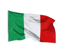 Aricona Drapeau Italie 250x150cm - italien - résistant aux intempéries, avec œillets en laiton, 100% polyester, coutures doubles robustes et couleurs éclatantes - pour les passionnés de drapeaux