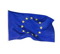 Aricona Drapeau Union européenne 90x150cm - européen - résistant aux intempéries, avec œillets en laiton, 100% polyester, coutures doubles robustes et couleurs éclatantes