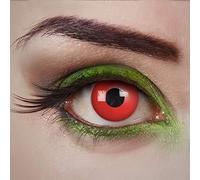 aricona lentilles de contact - lentilles de couleur pour un jour - Devil Eyes - lentilles rouges sans correction pour Halloween & les fêtes costumées