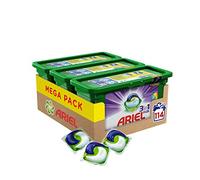 ARIEL 3 en 1 Pods Couleur Lessive Capsules Super Concentrée Nettoie/Aide à Préserver Eclat de Couleurs Pack de 3 x 38