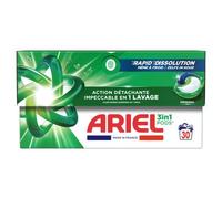 Ariel 3en1 PODS, Lessive Liquide En Capsules 30 Lavages, Original, Élimination Impeccable Des Taches En Un Seul Lavage, Dissolution Rapide Même À Froid