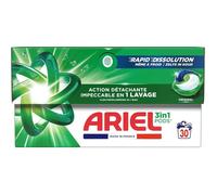 Ariel 3en1 PODS, Lessive Liquide En Capsules 30 Lavages, Original, Élimination Impeccable Des Taches En Un Seul Lavage, Dissolution Rapide Même À Froid
