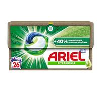 Ariel 3in1 PODS, Lessive Liquide En Capsules 26x4 Lavages, Fraîcheur Avec Une Touche de Citronnelle, Avec 40% en plus d'ingrédients végétale