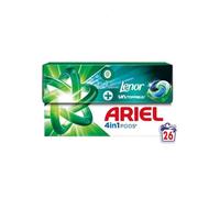 Ariel 4en1 PODS, Lessive Liquide En Capsules 26 Lavages, + Protection Active Contre Les Odeurs, Élimine même les odeurs de transpiration, même après 7 jours