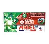 Ariel 4en1 PODS, Lessive Liquide En Capsules 26 Lavages, + Ultra Détachant, Élimine Même Les Taches Incrustées Depuis 7 Jours