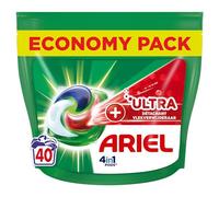Ariel 4en1 PODS, Lessive Liquide En Capsules 40 Lavages, Technologie Ultra Détachant, Élimine Les Taches Incrustées À Basse Température, Même Après 7 Jours, Fabriqué En France