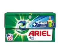 Ariel 4in1 PODS, Lessive Liquide Capsules 30 Lavages, Touche De Febreze, Active Odor Defense, Parfum De Propreté 2x Plus Long, Impeccable Même En Cycle Court Et À Froid, Fabriqué En France