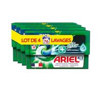 Ariel 4in1 PODS, Lessive Liquide En Capsules 76 Lavages (4x19 Tablettes), +Touch Of Lenor Unstoppables, Une Fraîcheur Longue Durée Jusqu’à 1 Semaine