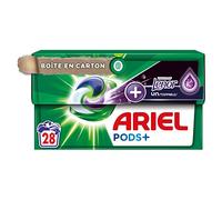 Ariel All-in-1 Pods+ Lessive Capsules 28 Lavages, Unstoppables Touche de Lenor, Lavage en profondeur et plus de fraîcheur