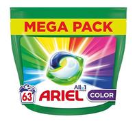 Ariel PODS Lessive tout-en-un Color - 63 lavages / 63 capsules