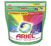 Ariel Allin1 Couleur Lessive en Capsules Liquides, Exceptionnelle Contre Les Taches, 50 Lavages