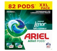 Ariel Allin1 PODS Capsules de lessive liquide 82 lavages, Touch Of Lenor Unstoppables, nettoyage en profondeur pour une fraîcheur durable