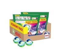 Ariel Capsules de lavage de couleur tout-en-un PODS 144 pcs