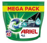 ARIEL Capsules Lessive Tout en 1 Détachant Unstoppable+ 45 capsules