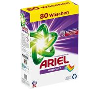 Ariel Color+ Lessive en poudre, 4,8 kg, 80 lavages, protection des couleurs
