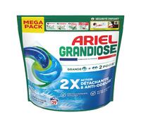 Ariel Grandiose PODS Fraîcheur Alpine, 29 Lavages, Lessive Capsules 2X Action Détachante et Anti-Odeur, Efficace Même à Froid, Pour Lessives Mixtes et Taches Tenaces, Fabriquée en France