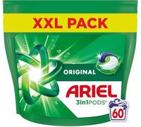 Ariel Lessive 3 en 1 Pods Original - 60 lavages