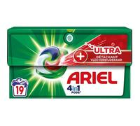 ARIEL Lessive Capsules Ultra + 4en1 Pods 19 capsules