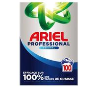 ARIEL - Lessive en poudre professionnelle - 100 lavages