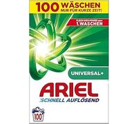 Ariel Lessive en poudre universelle à dissolution rapide + 6 kg, 100 lavages, excellente élimination des taches