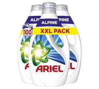 Ariel Lessive Liquide, 100 Lavages, Alpine, Action détachante en 1 seul lavage, fabriqué en France